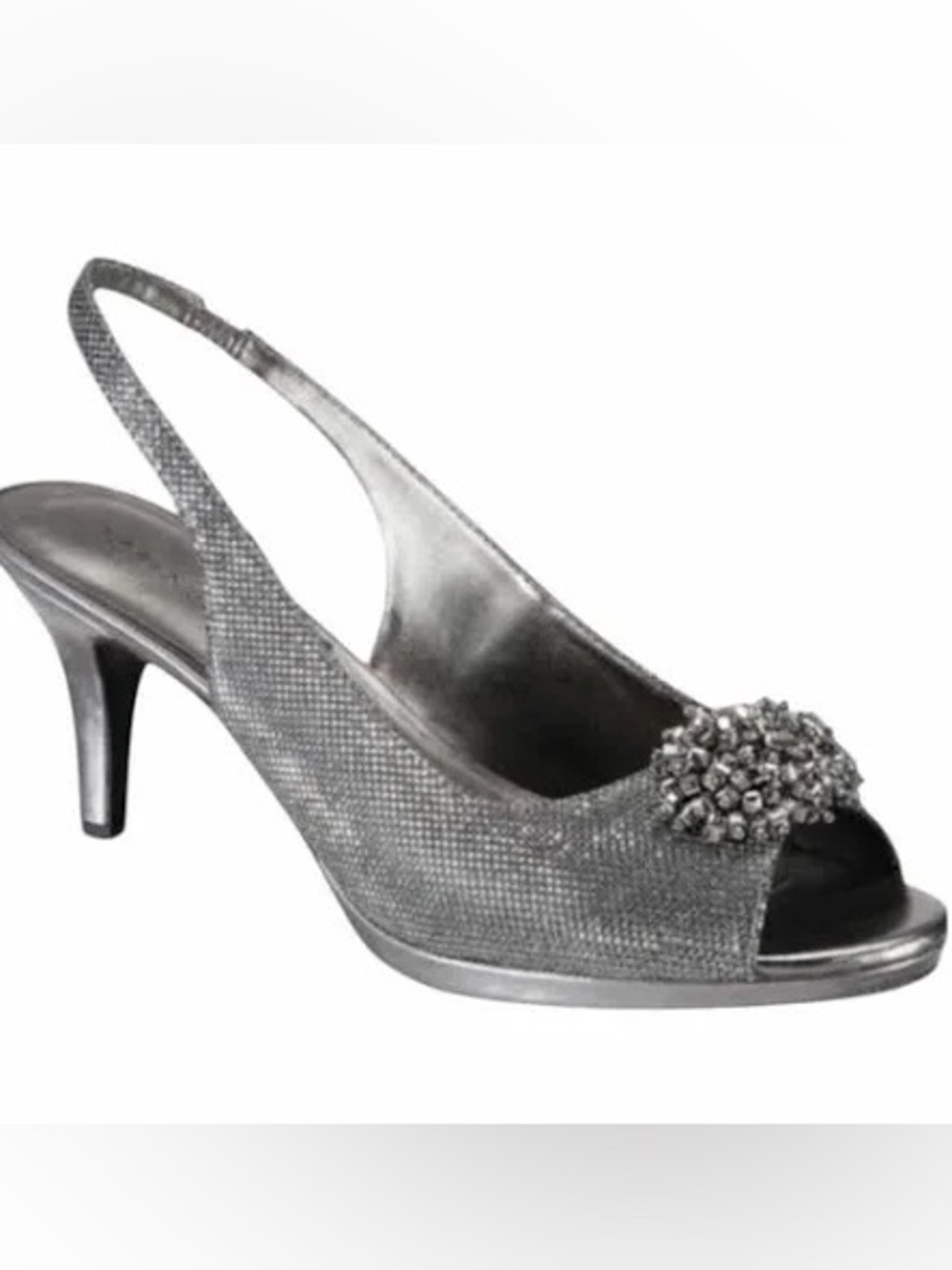 Karen Scott Womens Breena Open Toe Slingback Classic Pumps